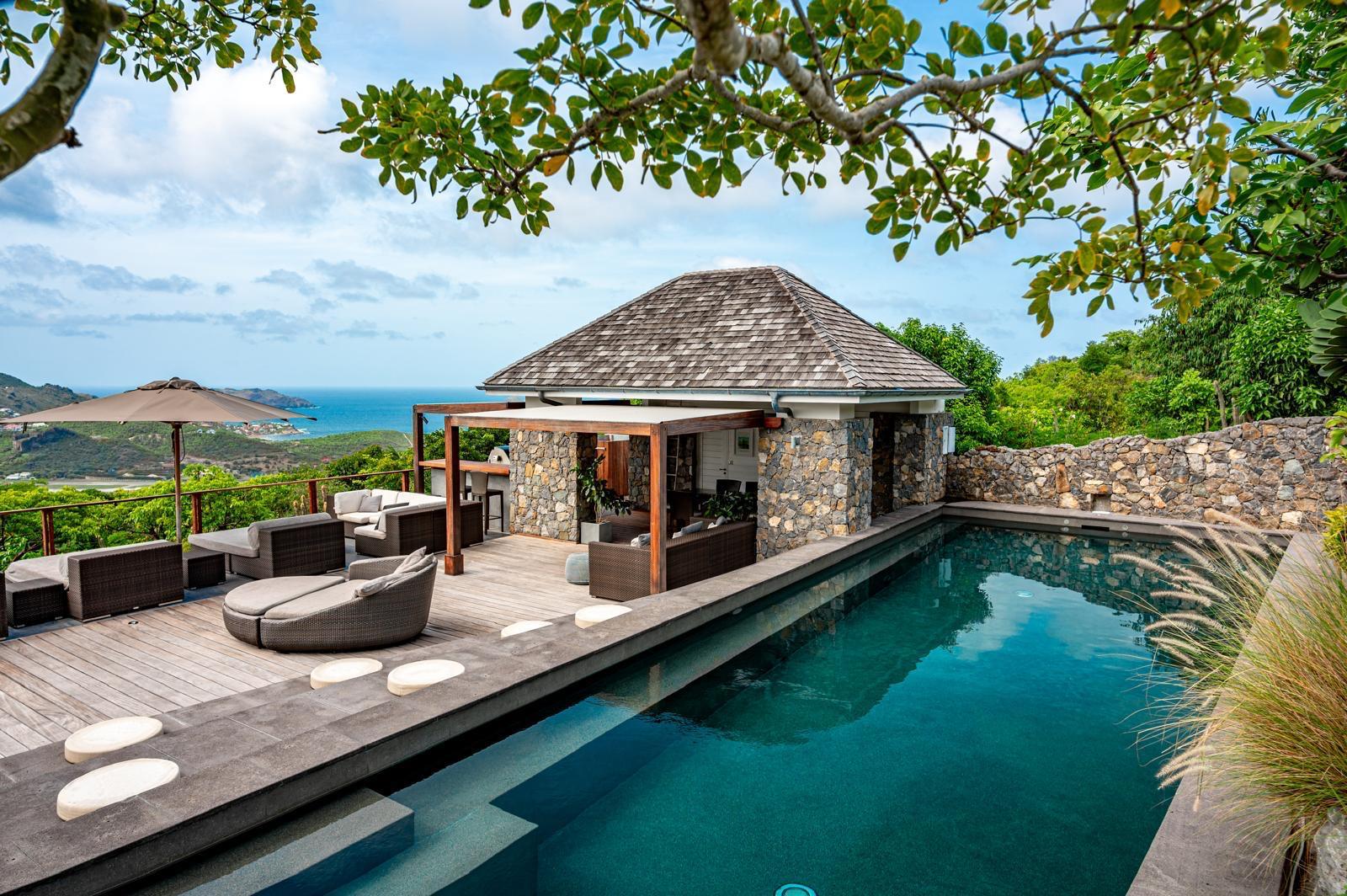 Villa MNLU — pool with ocean view